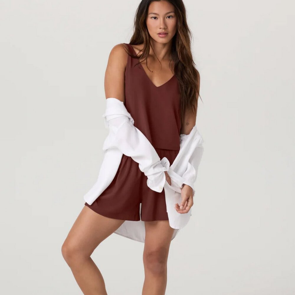 NWT Vuori Villa Cropped Tank Burnt Sienna medium - Picture 3 of 11